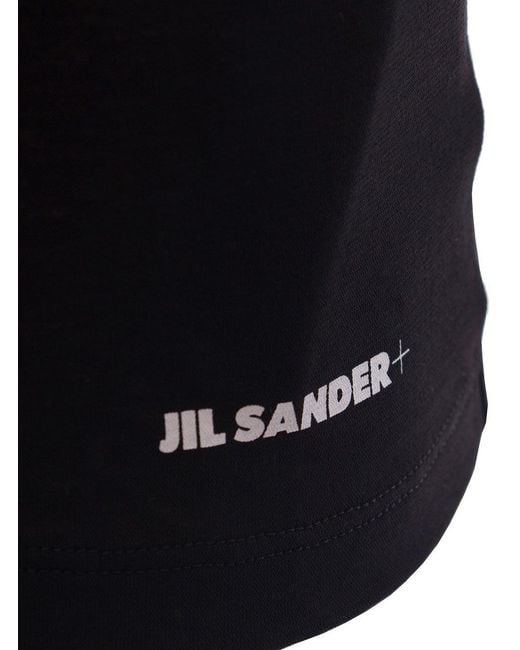 Jil Sander Black Sleeveless Tops