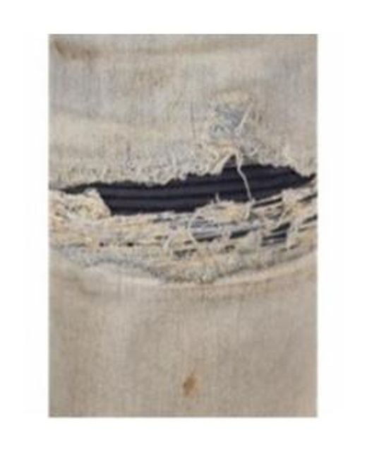 Amiri Gray Mx1 Skinny Distressed Jeans for men