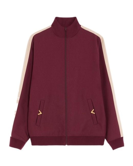 Valentino Purple Nylon Sweatshirt With Vgold for men