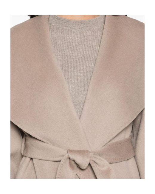 Soft Goat Natural Long-Sleeved Coat