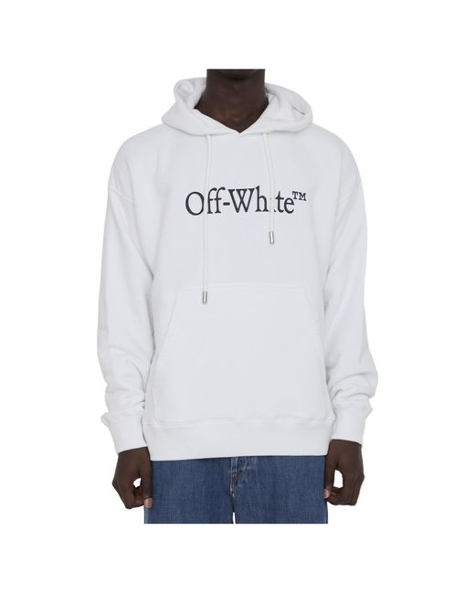 Off-White c/o Virgil Abloh White Big Bookish Skate Drawstring Hoodie for men