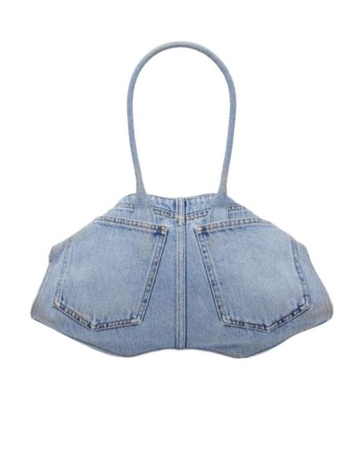 McQueen Blue Manta Bag