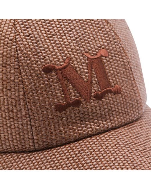 Max Mara Brown Mxacircense Embellished Baseball Cap