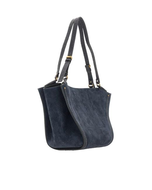 Gianni Chiarini Blue Bloom Tulip Shoulder Bag