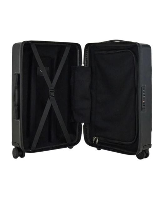 Ferragamo Black Embossed Ferragamo Monogram Hand Luggage for men