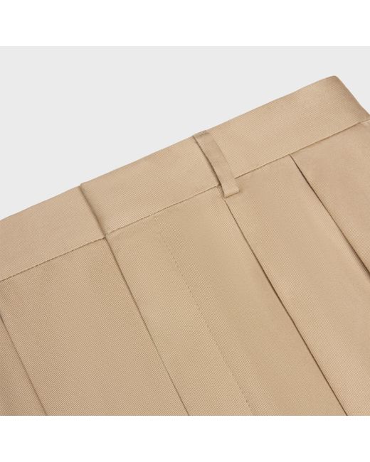 Céline Natural Pleated Trousers for men