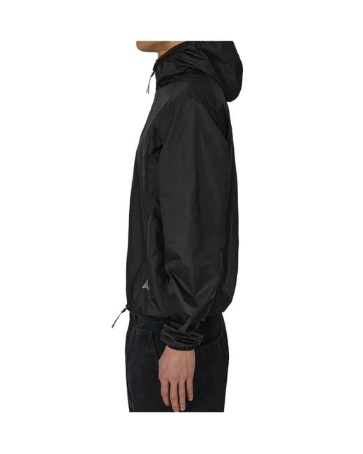 Roa Black Hue Packable Hooded Jacket for men
