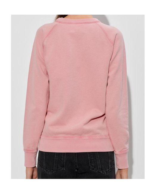 Isabel Marant Pink Crew Neck Long-Sleeved Sweatshirt