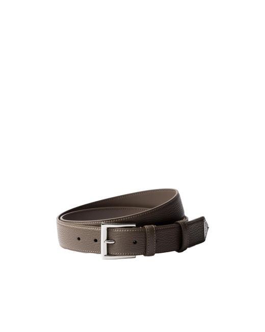 Prada Brown Leather Belt for men