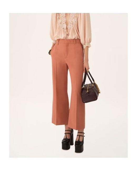Chloé Pink Chloé Flared Bootcut Trousers