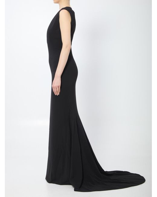 Solace London Black Althea Maxi Dress
