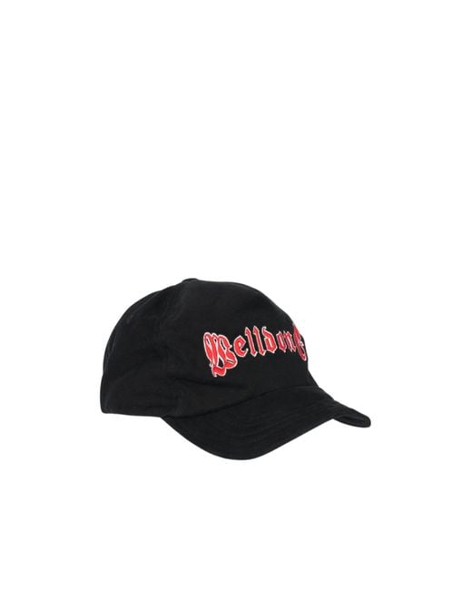 we11done Black Logo Wire Cap for men