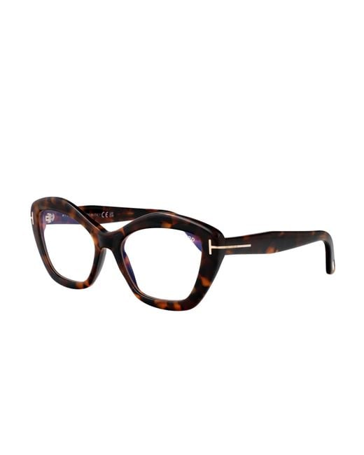 Tom Ford White Eyewear Cat-Eye Frame Glasses
