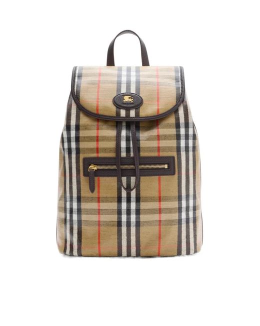 Burberry Multicolor Highlands Check Backpack for men