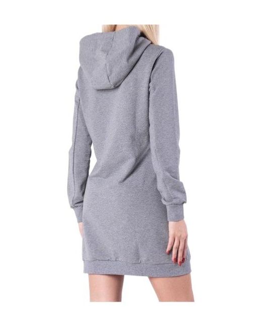 EA7 Blue Hot Drilling Logo Dress