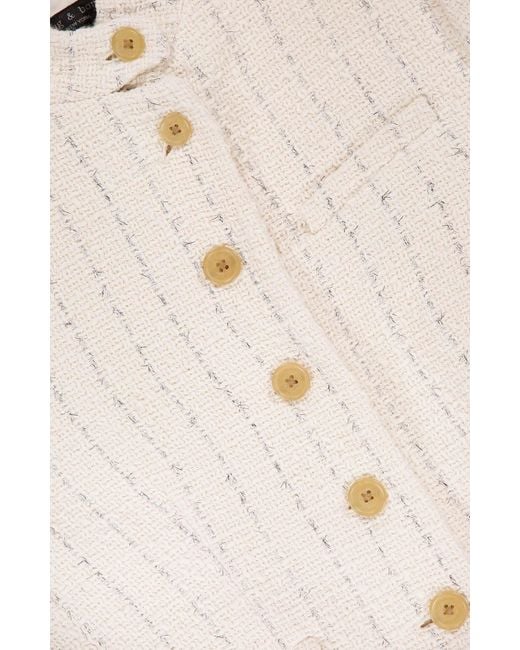 Rag & Bone Natural Long-Sleeved Suit Jacket