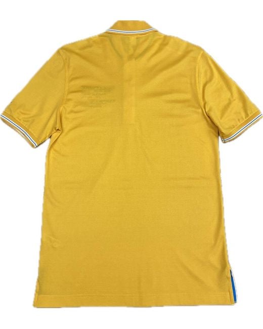 Paul & Shark Yellow Short-Sleeved Polo Shirt for men