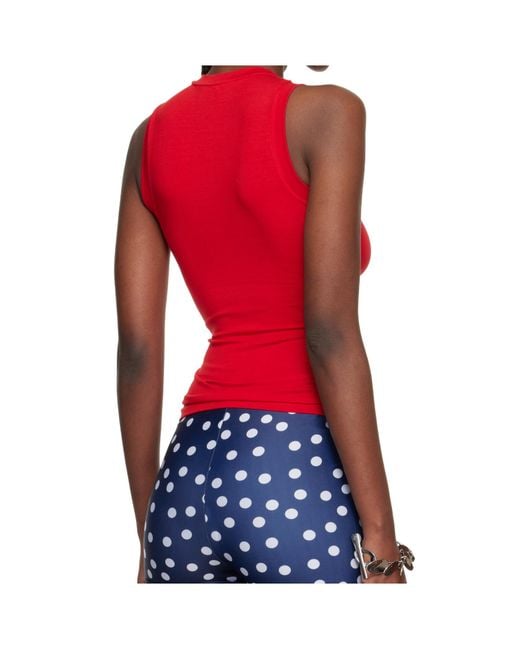 Jean Paul Gaultier Red The Junior Gaultier Tank Top