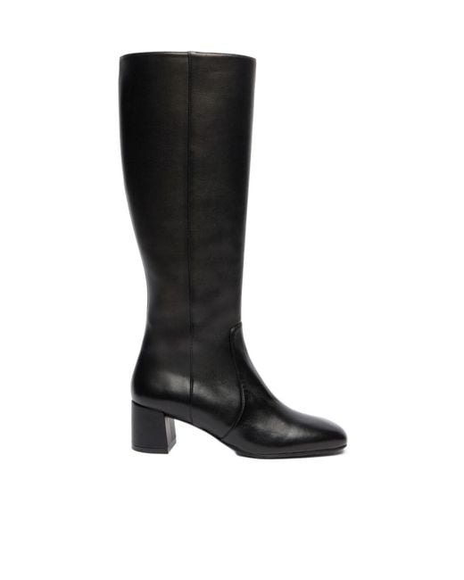Stuart Weitzman Black Maeve Zip Boot