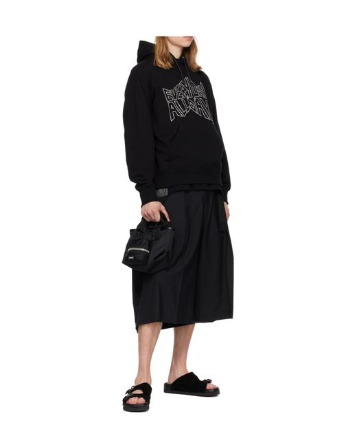 Sacai Black X Geoff Mcfetridge Print Hoodie for men