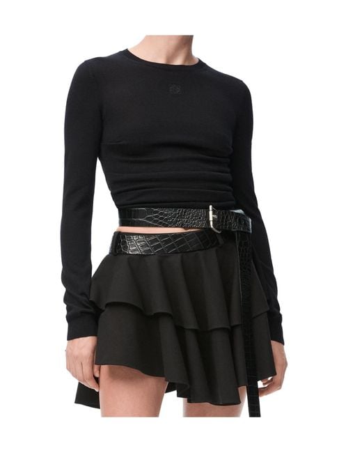 Loewe Black Draped Sweater