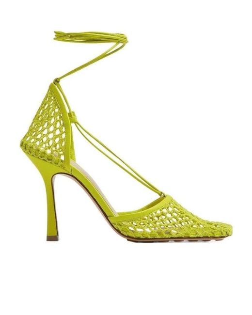 Bottega Veneta Yellow Stretch Sandals