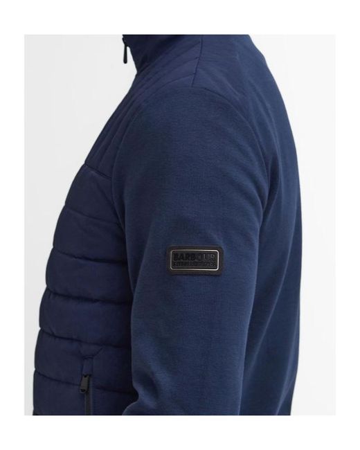 Barbour Blue Counter Quilted Sweatshirt for men