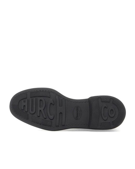 Church's Black Almond Toe Lace-Up Shoes