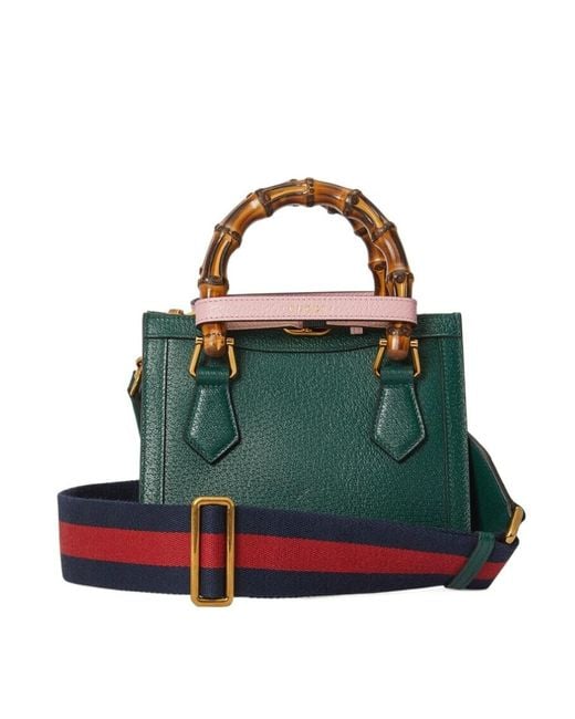 Gucci Green Mini Diana Top Handle Bag