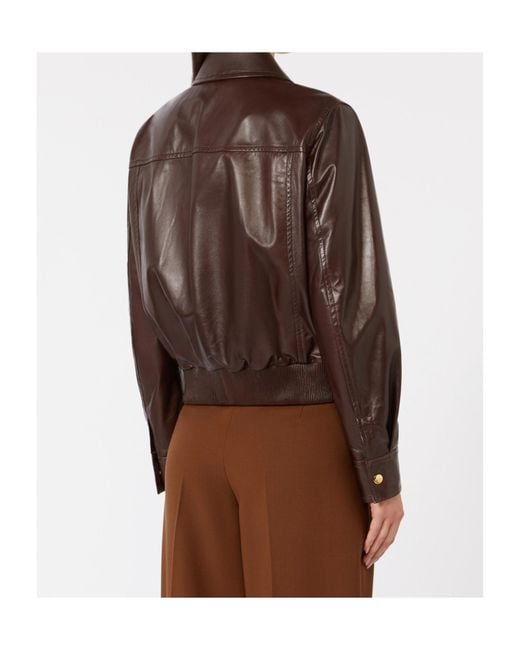 Max Mara Brown Studio Biada Buttoned Jacket