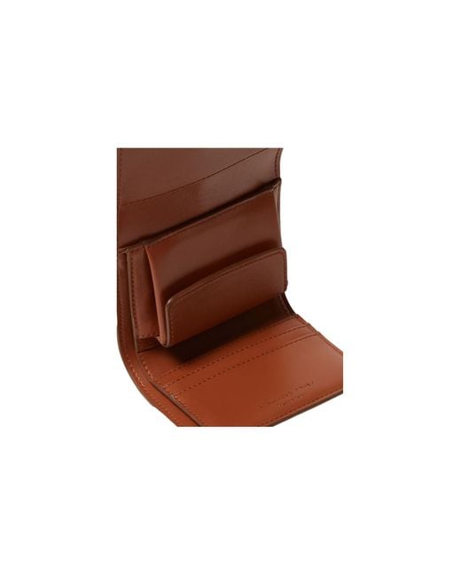 Stella McCartney Brown Ryder Padlock Tri-Fold Wallet for men