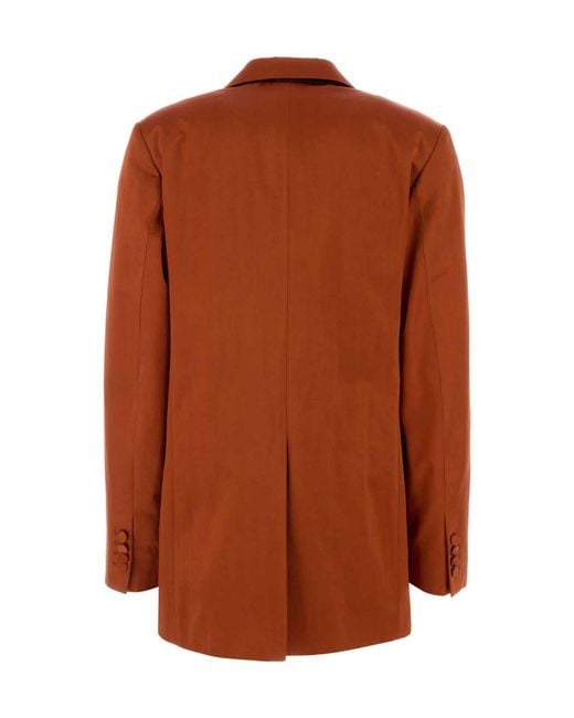 Dries Van Noten Brown Blanchet Single-Breasted Blazer