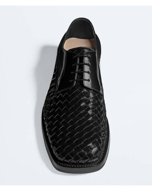 Bottega Veneta Black Smashed Lace-Up Shoe for men