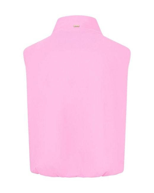 Herno Pink High-Necked Vest