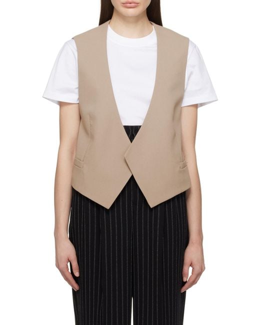 AMI Multicolor Open-Front Waistcoat