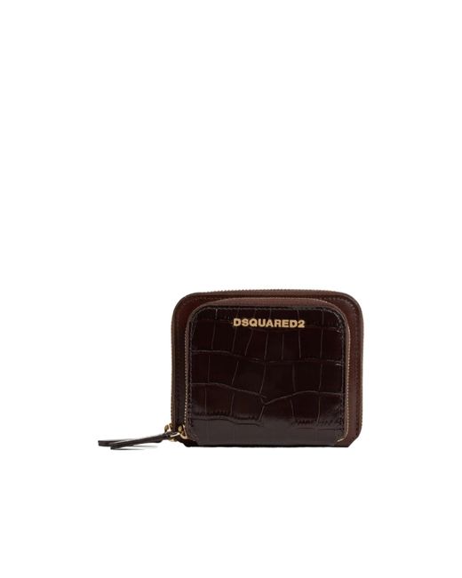 DSquared² Multicolor Twin Zip Around Wallet