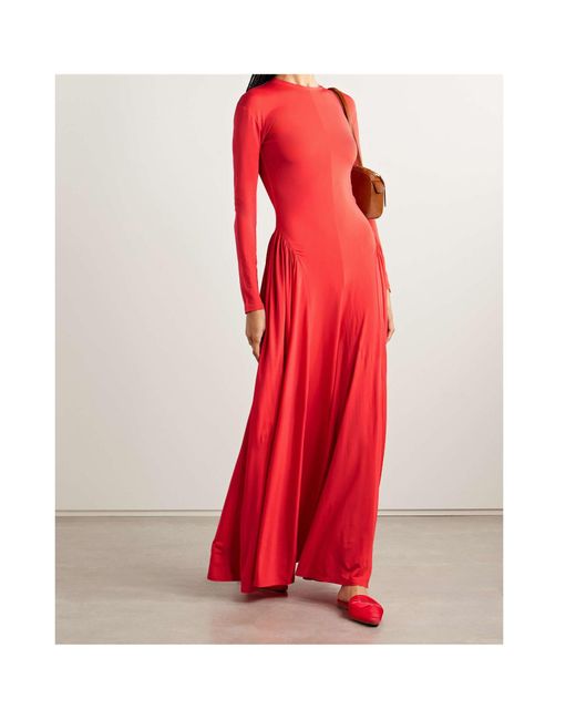 TOVE Orea Gathered Stretch-Jersey Maxi Dress
