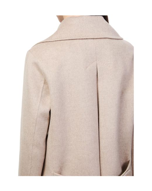 Max Mara Natural Double-Breasted Coat