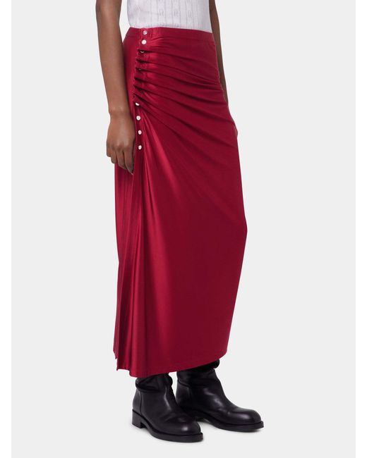 Rabanne Jersey Gathered Maxi Skirt