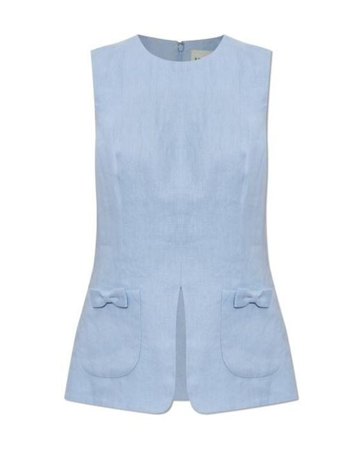 Posse Blue Harper Crew Neck Top