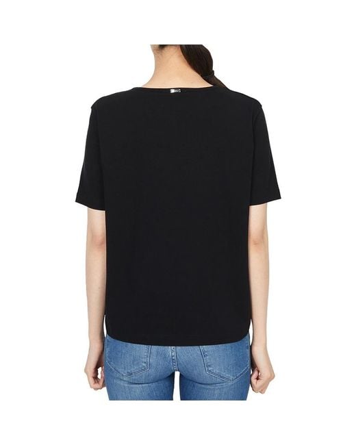 Herno Black Abstract-Print T-Shirt