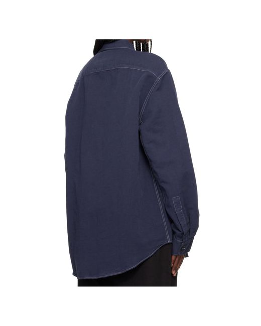 Studio Nicholson Blue Louro Utility Shirt for men