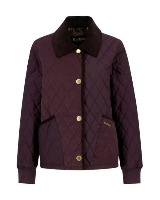 Barbour Purple Marla Quilted Jacket