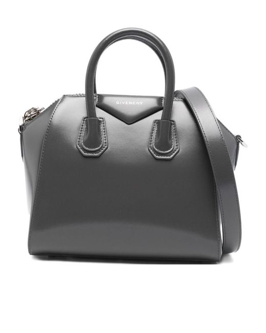 Givenchy Gray Antigona Mini Top Handle Bag