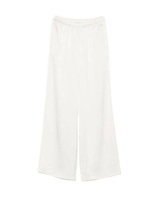 Calvin Klein White Elasticated-Waist Trousers