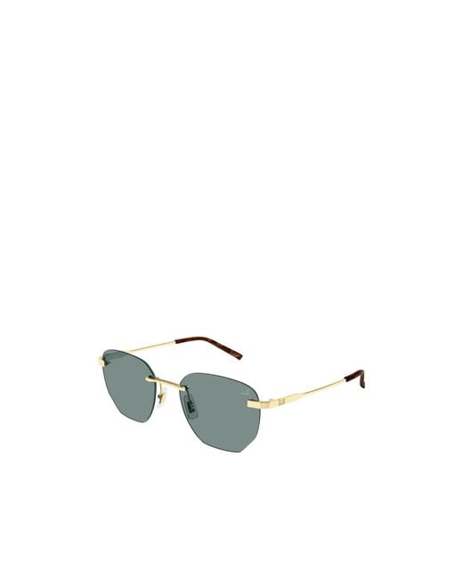 Dunhill Metallic Geometric-Frame Sunglasses for men