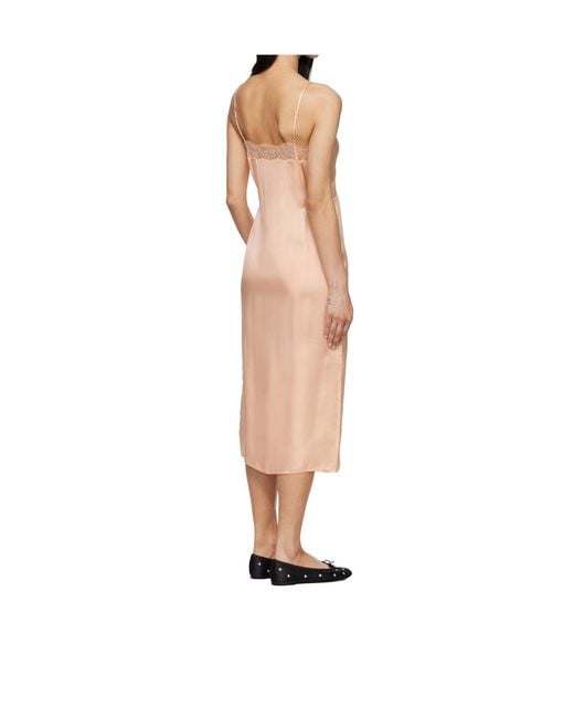 Anine Bing Natural Slip Dress