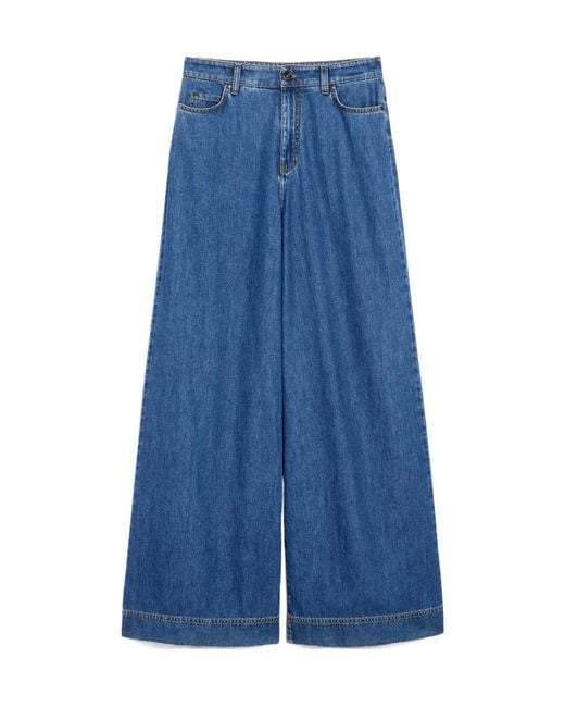 Weekend by Maxmara Blue Vega Wide Leg Jeans