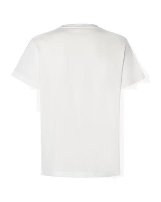 Fendi White Ivory Jersey T-Shirt