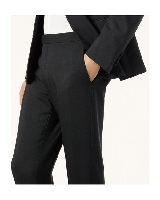 Loro Piana Black Highgrove Suit for men